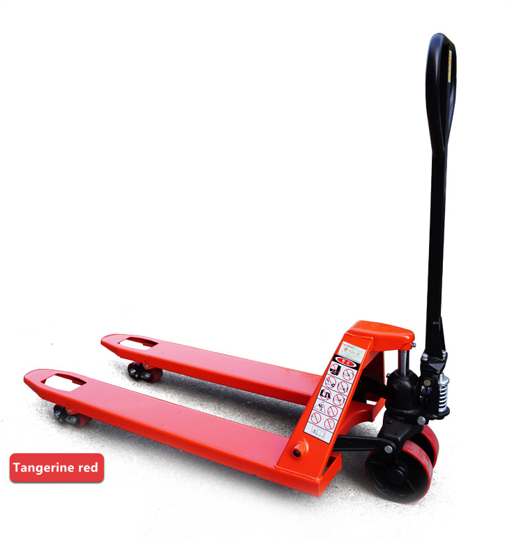 Manual hydraulic handling forklift lifting pallet cart