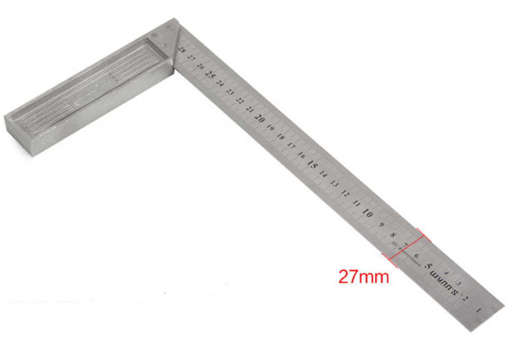 Stainless Steel Metal Measurement Drawing Square Ruler