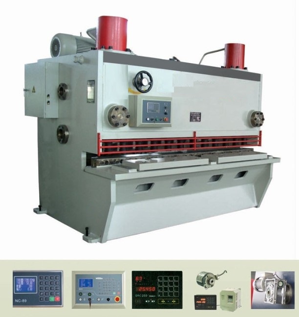 Hydraulic swing beam shear cutting machine