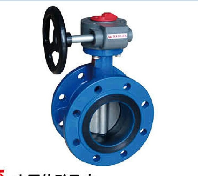 Manual-operated Rubber-Seat Double Eccentric Butterfly Valve