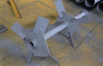 Double impeller mud mixer available from stock