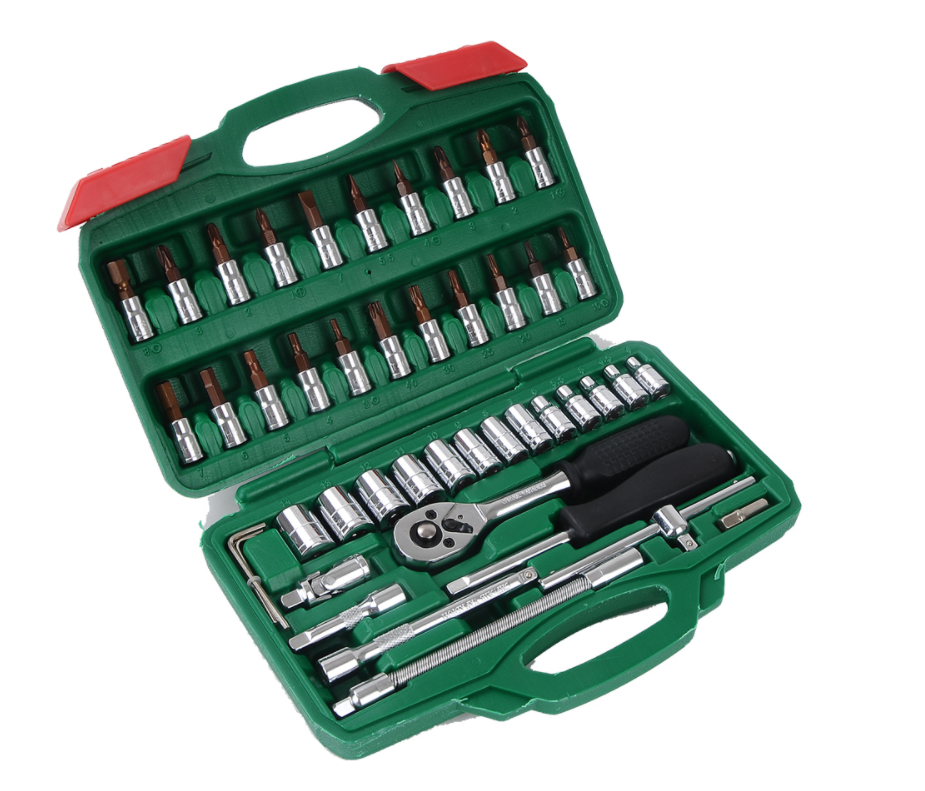 Socket Set with Ratchet Wrench