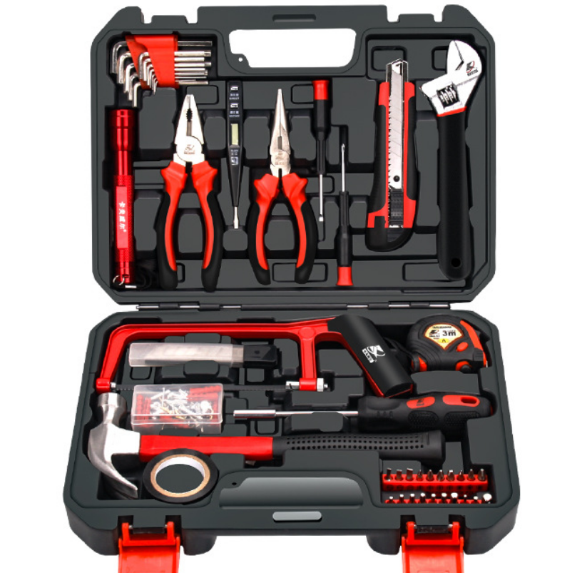 48 piece hammer wrench screwdriver combination repair kit