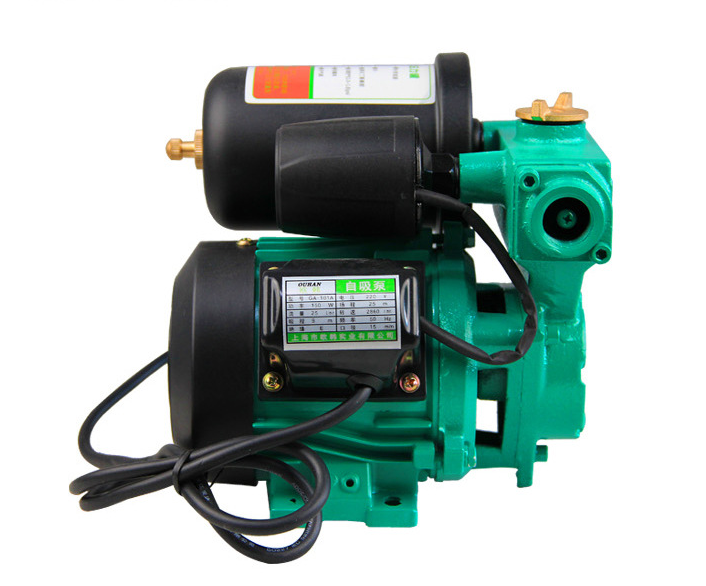 Household self-priming booster pump heater booster system