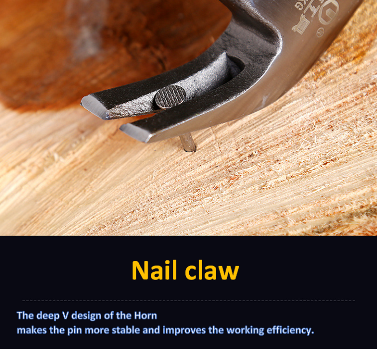 Plastic handle claw hammer 0.25kg 0.5kg 0.75kg